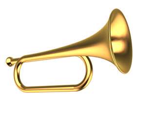 Naklejka na ściany i meble Gold trompet