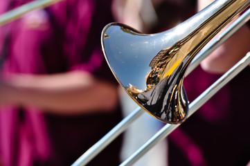 Trumpet Played at Jazz Festival