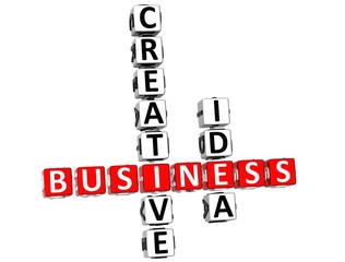 3D Business Creative Idea Crossword