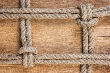 frame made of old rope