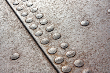background of the rivets