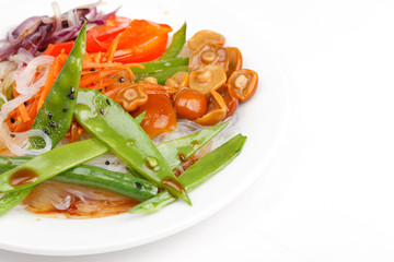 rice noodles with vegetables
