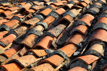 Beautiful ancient tile. Background