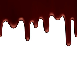 Seamless illustration of melting chocolate