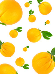 Orange making a space