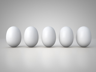 five eggs