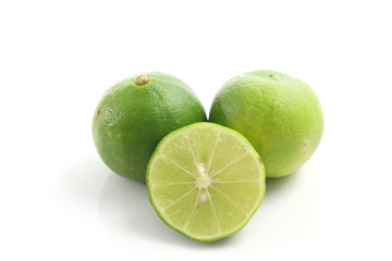 lime isolated in white background