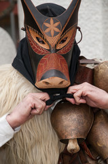 Fototapeta na wymiar Sardinia, Italy: traditional carnival masks