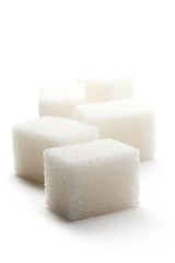 Sugar isolated on the white background