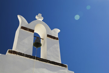 Oia church in Santorini island Greece