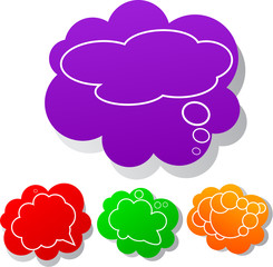 Paper bubble for speech