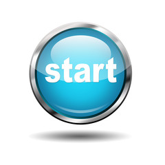 Boton futurista texto start