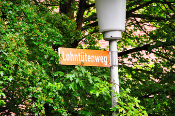 lustiges Straßenschild