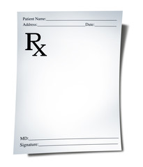 Medical prescription - obrazy, fototapety, plakaty