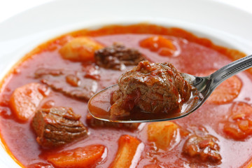 goulash soup , hungarian cuisine