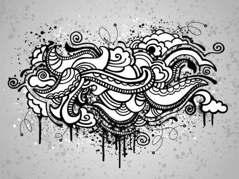 Abstract grunge drawing