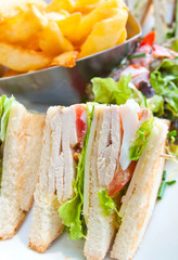 Sandwich with chicken