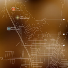 Topographic Road Map Stage Plan