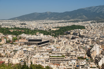 Athens view from Filopappou Hill.