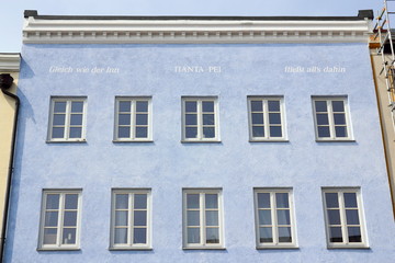 Obraz premium Wasserburg am Inn, Altes Haus