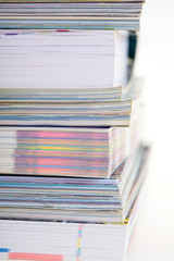 A stack of magazines