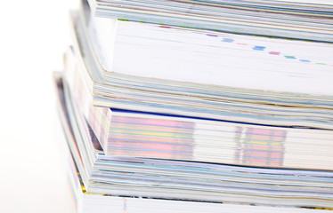 A stack of magazines