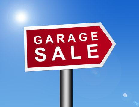 garage sale sign