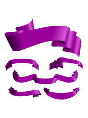 violet banner set