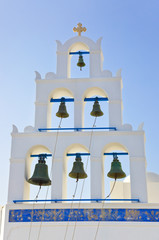 Obraz premium Santorini belltower (Oia), Greece