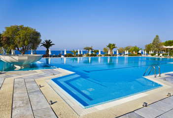 Water pool and stairs