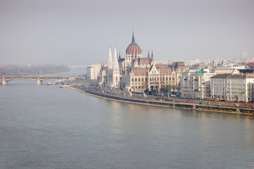 Fototapeta na wymiar Parliament of Budapest