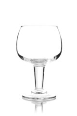 Empty glass isolated on a white background
