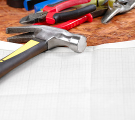 Carpenter tools background