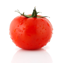 tomato with drops of water