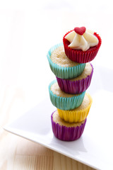 Tower of cupcakes