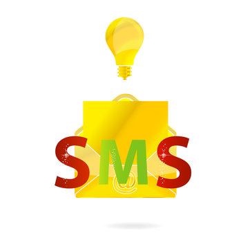 gold send mail and bolb sign