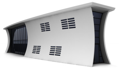 3d house isolated on white