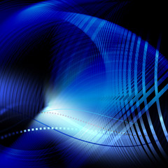 blue ultrasound abstract