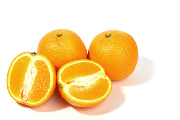 isolated oranges