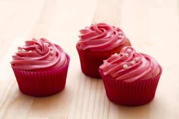 Pretty pink cupcake