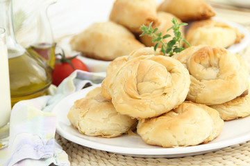 Homemade pastry filled with cheese
