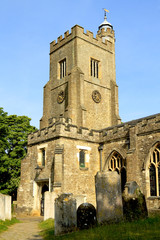 Fototapeta na wymiar Typical English village church
