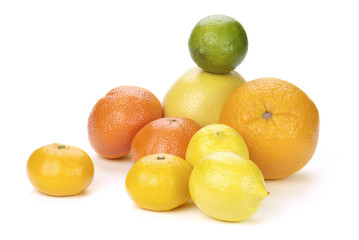Obraz na płótnie Canvas mix of colorful citrus fruit