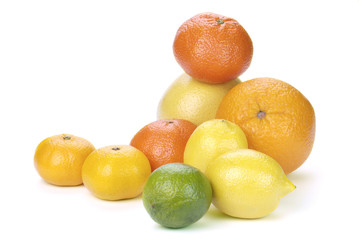 mix of colorful citrus fruit