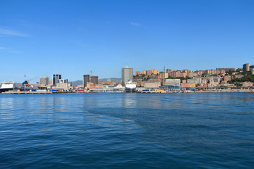 Fototapeta na wymiar Genova - Genoa cityscape, Italy