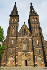 Fototapeta na wymiar Prague. St.Peter and Paul in Vysehrad