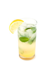 Fresh cocktail with juice and mint