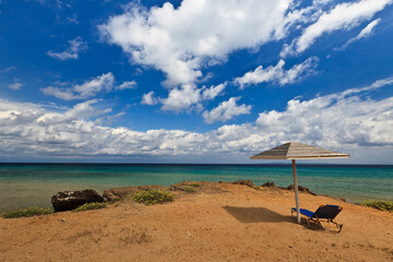 Vromi Porto beach in Zakynthos, Greece
