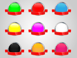 Set of color icons