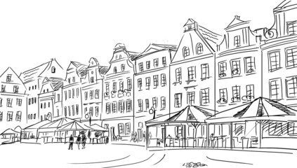Altstadt - Illustrationsskizze